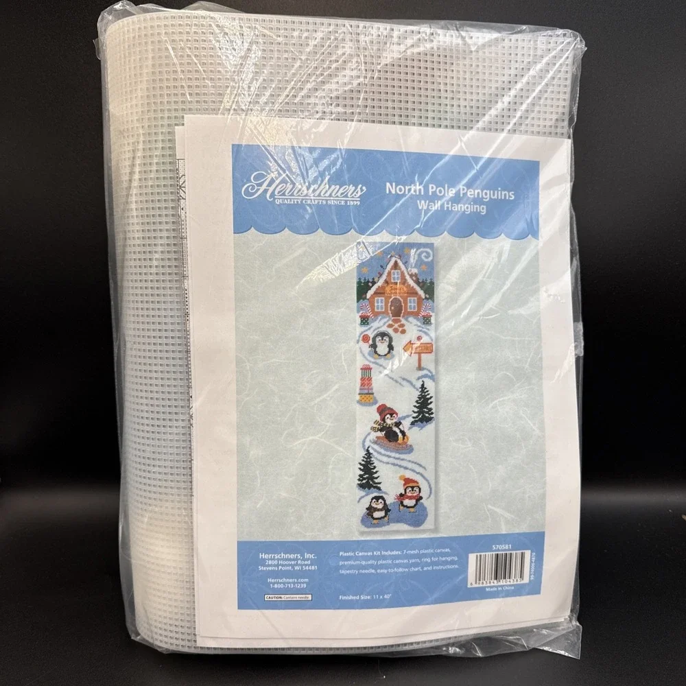 herrschners plastic canvas kit Wall Hanging 11 X 40